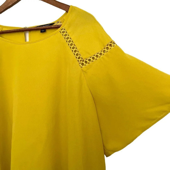 Zac & Rachel Mustard Yellow Top Size XL - Picture 5 of 7